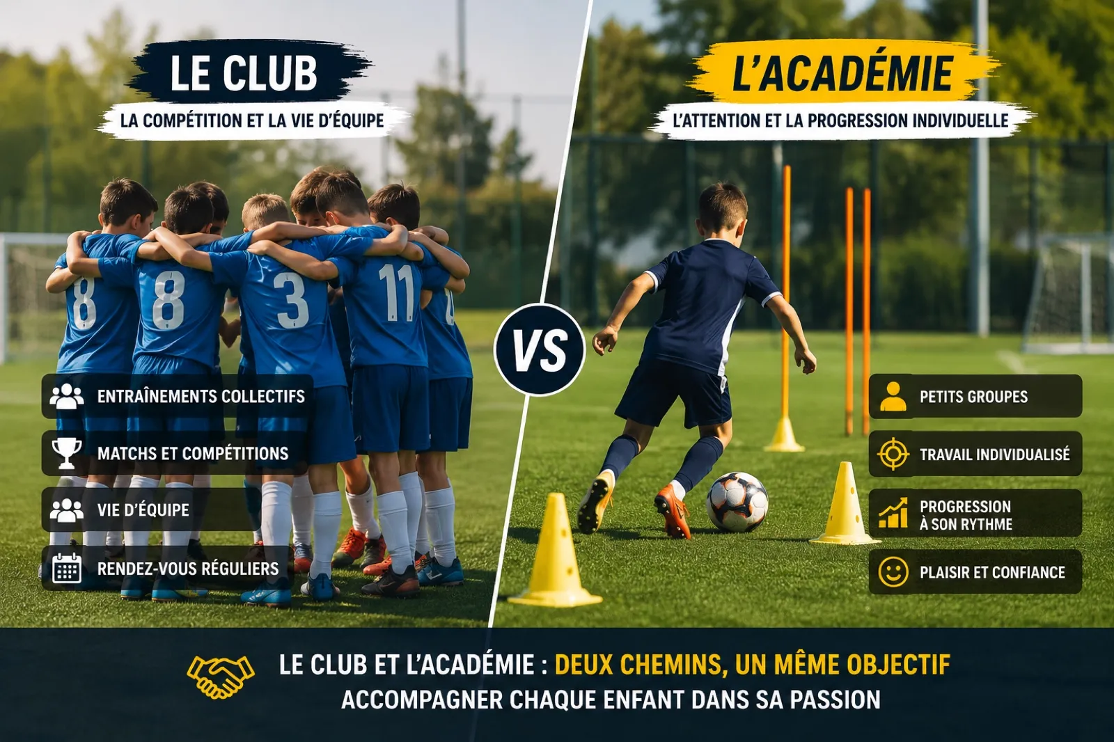 Club ou académie : comment choisir pour son enfant ?